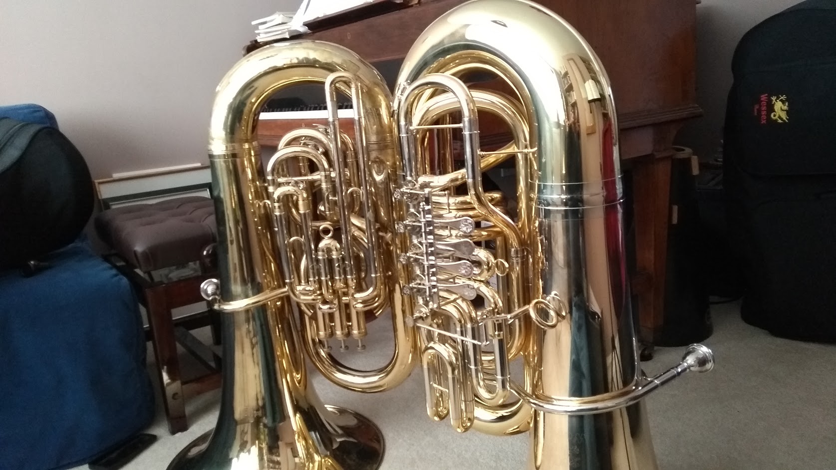 My two tubas.