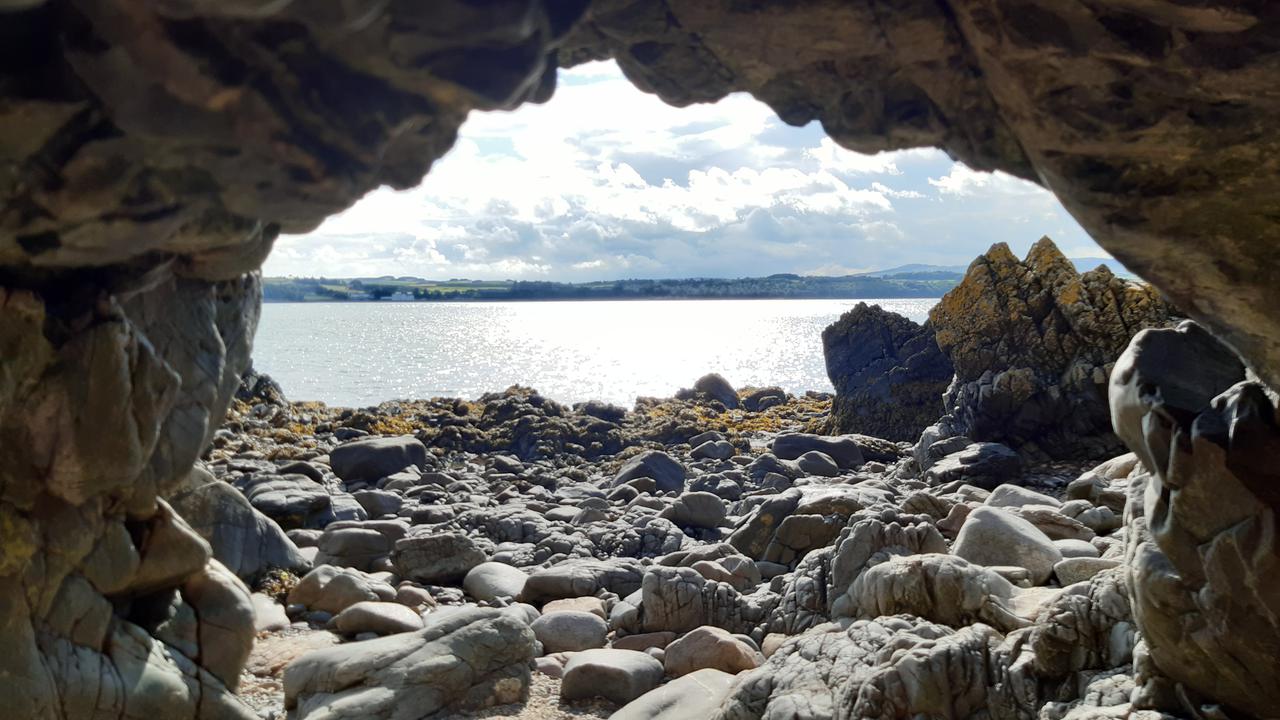 A view from one of the many caves