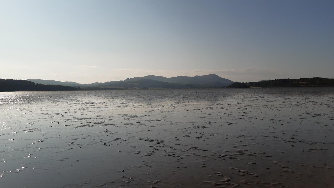 Looking back towards the mainland from the mudflats