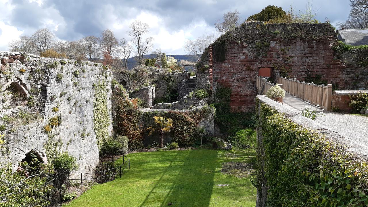 Ruthin Castle gardens.