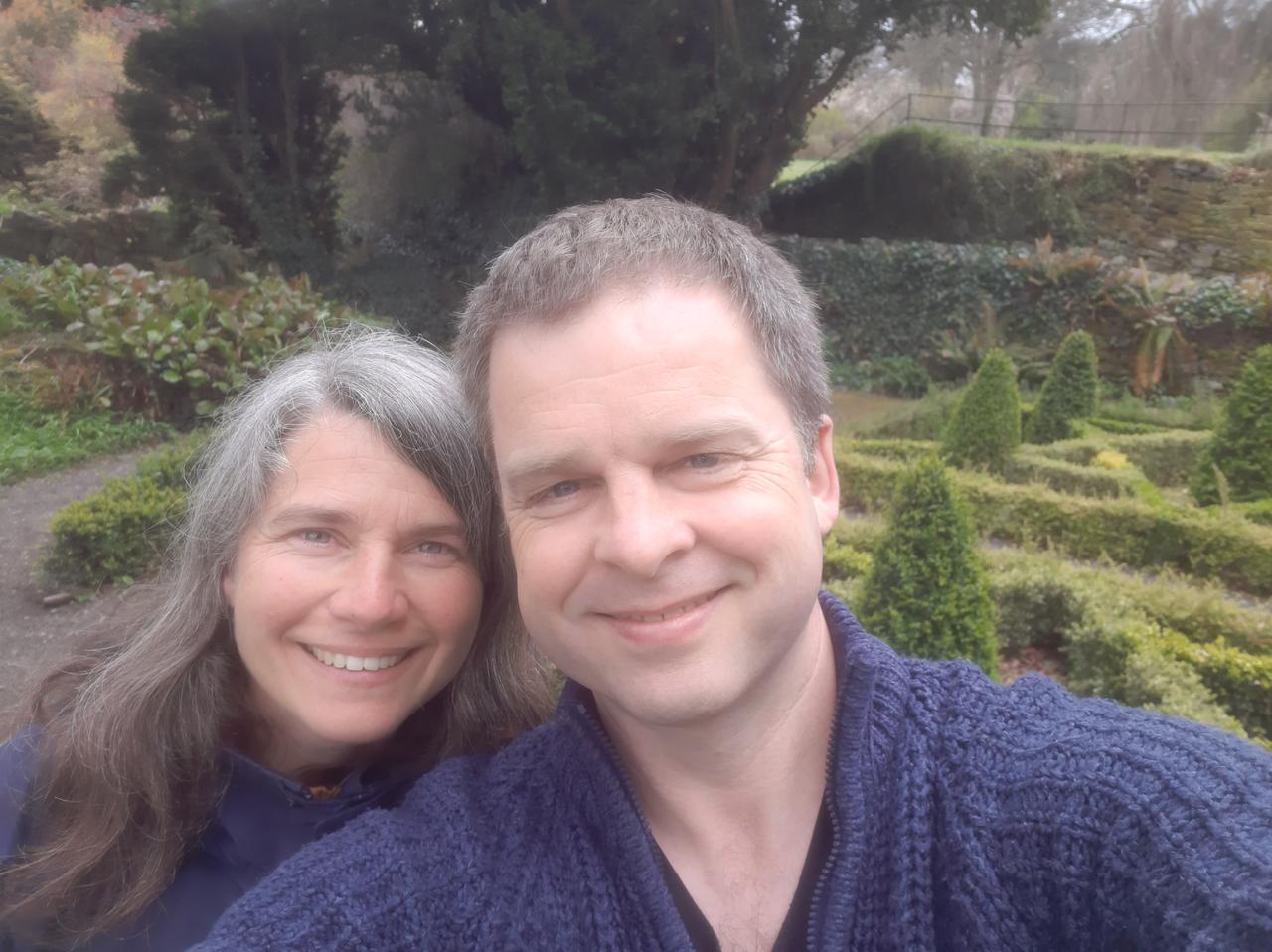 In the kitchen garden.