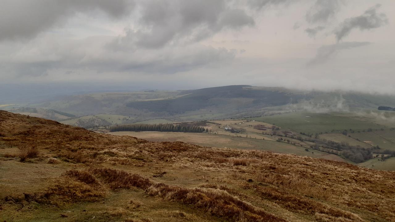 The mist lifted, and we could see the way down into the valley.