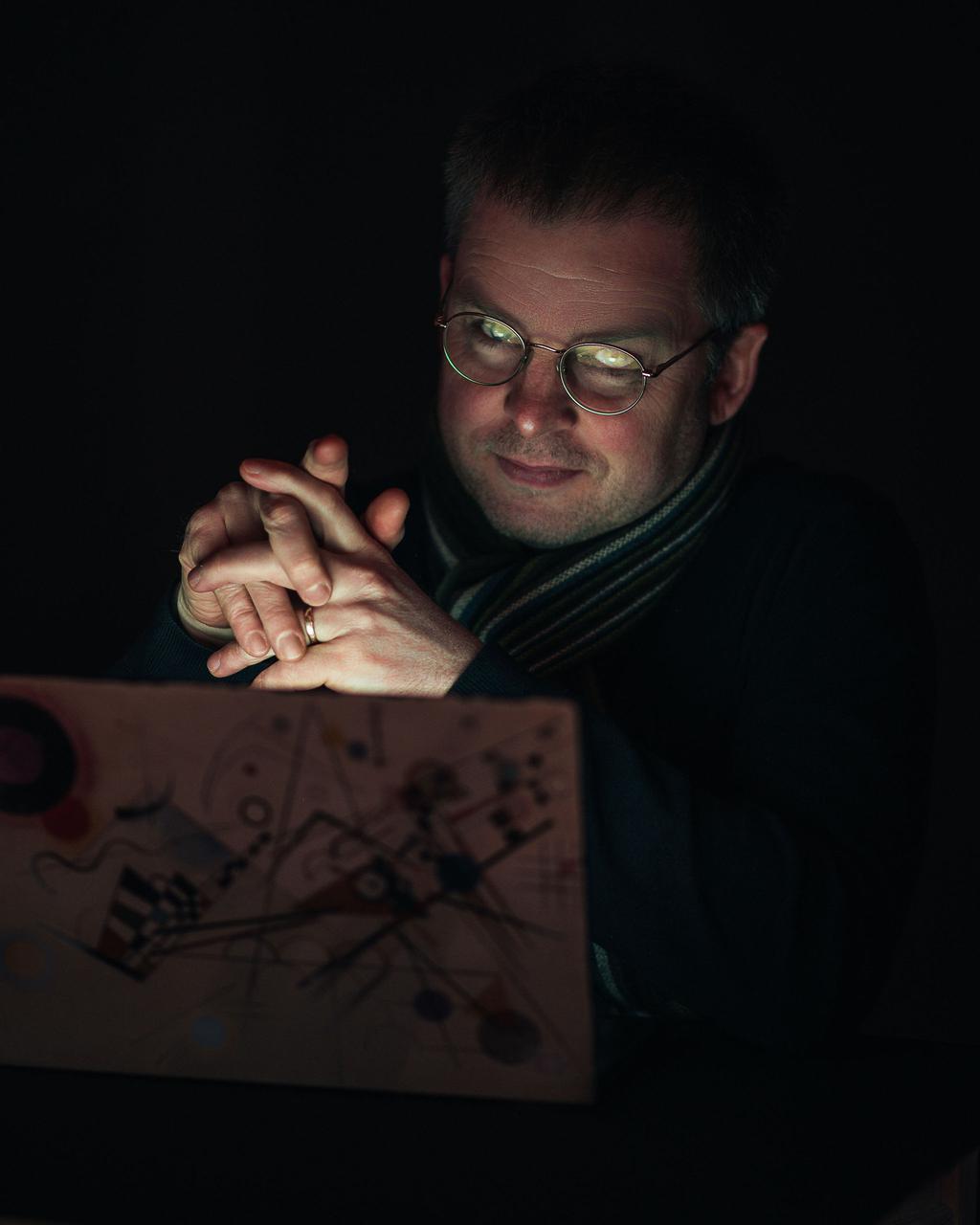 A picture of Nicholas H.Tollervey writing computer code