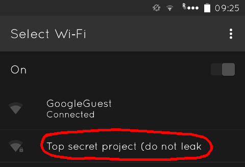 Google SSID